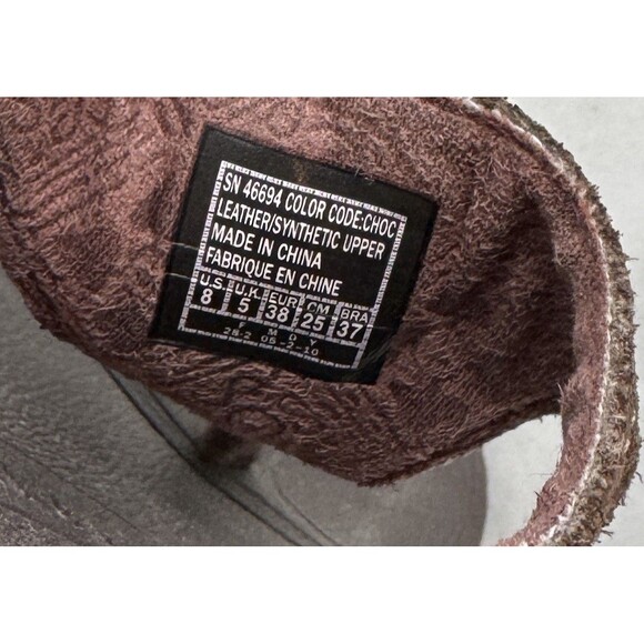 Skechers Tone Ups Womens Size 8 Brown Leather Thong Sandals Flip Flops - Picture 5 of 5